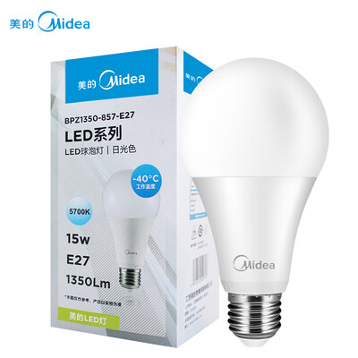 

Midea LED Bulb 12W 15W E27 Large Screw Base 5700k Daylight White Single