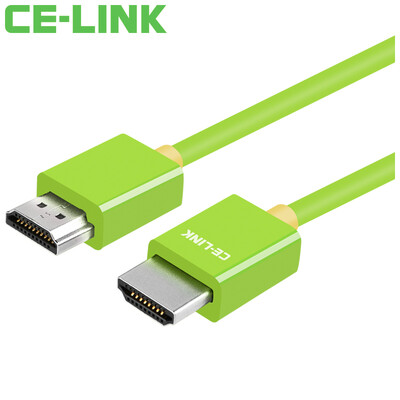 

CE-LINK 1921 HDMI cable version 14 digital high-definition line 2 meters 24K gold-plated connector support 4k 2k computer TV cable support 3D orange black