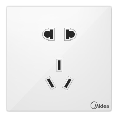 

Midea Midea switch panel four four open double control ya white 86 no border