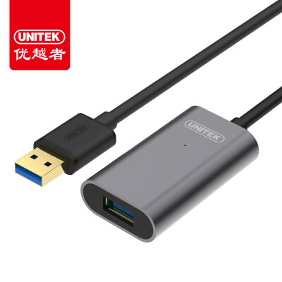 

(UNITEK) Y-3005BK USB3.0 мужской к женскому усилителю сигнала компьютер USB удлинительный кабель 10 метров принтер беспроводная карта сканирование пистолет удлинительный кабель алюминиевый сплав