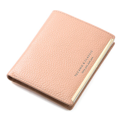 

TUCANO short paragraph ladies wallet small fresh personality thin section of the first layer of leather wallet expose