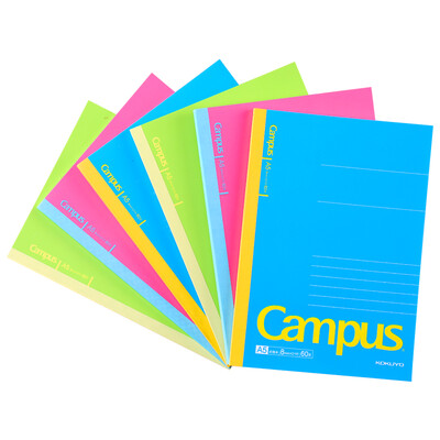 

Kokuyo (Kokuyo) Campus Новых Яркие беспроводные книжный переплет / ноутбук / мягкие рукописи A5 / 60 6 страниц случайного цвета в соответствии с настоящим аппаратом WCN-NA568N