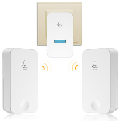 

Lead technology smart home G4 two drag a wireless doorbell suit smart self-generating wireless doorbell home remote control without battery villa waterproof electronic doorbell