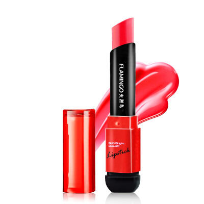 

Flamingo magnificent unparalleled moisturizing lipstick lipstick 2.7g01 # vitality orange (moisturizing lipstick lasting color lipstick makeup lipstick)