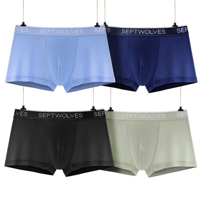 

Seven wolves underwear men&39s men&39s underwear briefs summer mesh breathable four-legged four-pin 97073-L