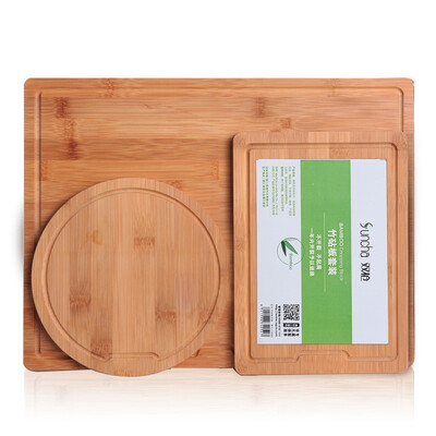 

Double gun (Suncha) bamboo chopping board home cutting board combination set to buy a gift two C40163