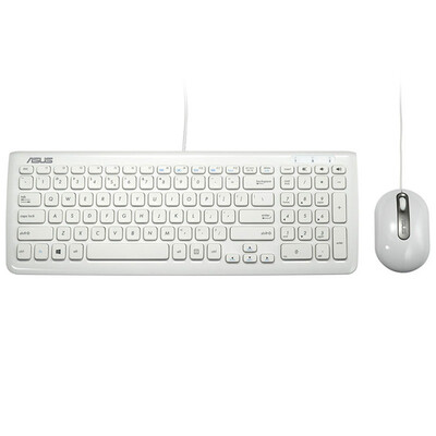 

ASUS ASUS KM-100 white ultra-thin wired mouse&keyboard set
