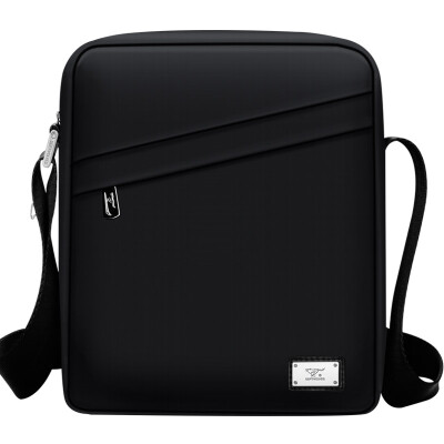 

Seven wolves SEPTWOLVES Oxford cloth fashion shoulder bag male Messenger bag large capacity men bag casual bag black B0101562-101