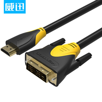 

VENTION hdmi to dvi two-way adapter DVI to HDMI adapter cable 2 meters black VAA-T01-B200