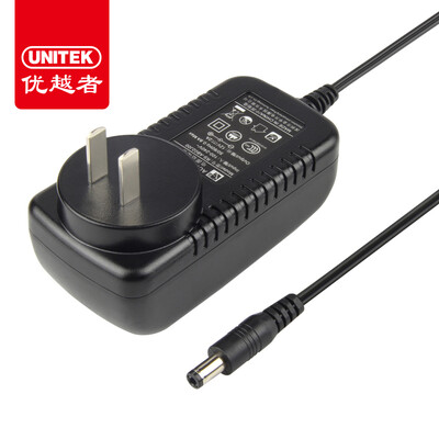 

(UNITEK) Y-P521BK Многофункциональный адаптер питания Зарядное устройство 12V2A DC5.5mm Применимый 12V монитор камеры жесткий диск картридж ноутбук и т. Д.