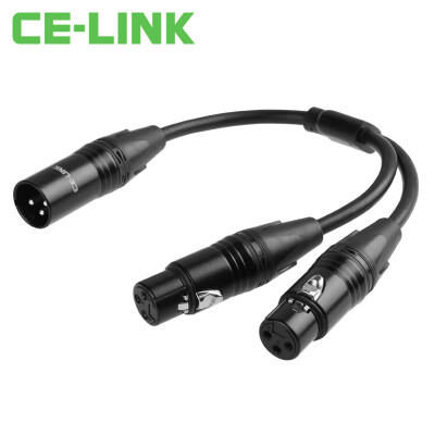 

CE-LINK 2797 3-core XLR male extension cable 1.5 m 3-core card jack cable microphone microphone audio line XLR line