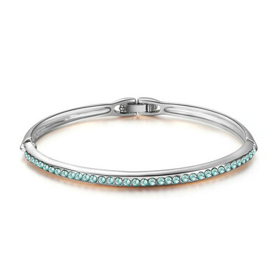 

Yoursfs @ Rhinestone Charm Bangle Alloy Plated Romantic Heart Design Glaring Style Bracelet для классических