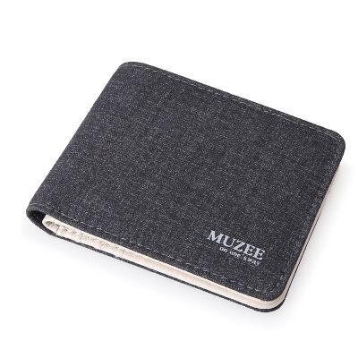 

Muzee men's short section canvas wallets ME_6688