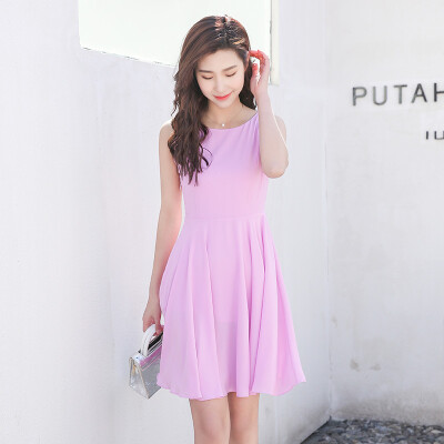 

Antarctic nanjiren dress chiffon self-cultivation simple long paragraph dress thin purple XXL