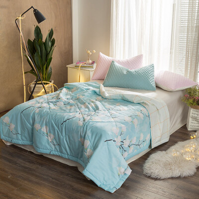 

Ying Xin quilts home textile cotton summer was air-conditioning was cool summer was washable machine wash summer pure cotton thin core 150 200cm fresh flower