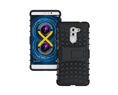 

Huawei honor 6X CaseGangxun Heavy Duty Armor Dual Layer Rugged Hybrid Hard Shockproof Case with Kickstand for Huawei honor 6X Cove