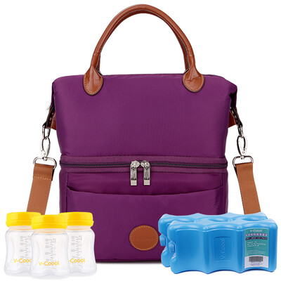 

【Jingdong Supermarket】 V-Coool City double breast milk fresh package back milk bag ice packs package package purple