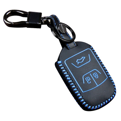 

Huashi modern key bag hand-stitched folding three-key red name rui IX35IX25 Yuet key set keychain