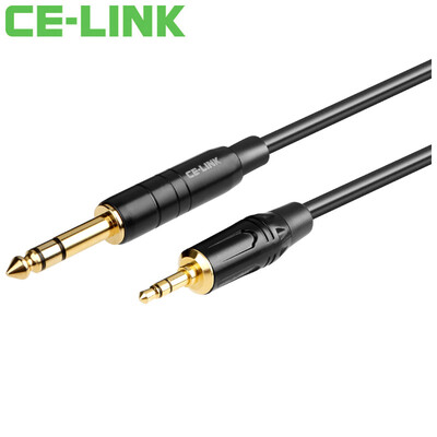 

CE-LINK 2854 3,5 мм до 6,5 мм аудиокабеля 2-метровый мобильный телефон микрофон аудиокабель аудио усилитель аудио кабель