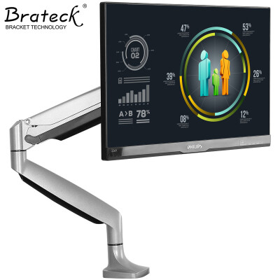 

Brateck LDT10-C012 (13-32 дюйма) ЖК-монитор компьютера стоять универсальный поворотный стол подъемный основание одного экрана дисплея кронштейн держателя рычага давления