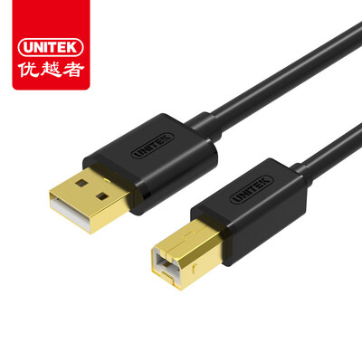 

UNITEK high-speed USB printer line 1 meter USB20 square print line AM BM data cable Canon HP Epson HP cable Y-C430EBK