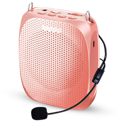 

Ten degrees (ShiDu) SD-S258 small bee loudspeaker teacher dedicated portable loudspeaker ultra-thin mini small speaker teaching waist hanging tour guide loudspeaker rose gold