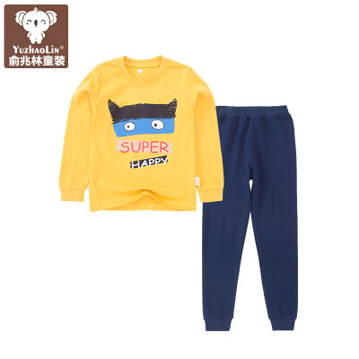 

Yu Zhaolin children's underwear suit boy combed cotton home service 2 sets YH56T052017 graffiti little monster in the yellow 140