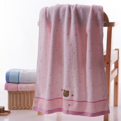 

Gold towel home textile cotton towel twist embroidery soft absorbent baby towel baby towel cartoon cute red 300g 130 65cm