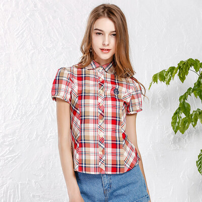 

IDF Women &39s College Style Suit Shirt FCD7106B TY Color Grid 165 88A