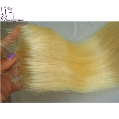 

Charming Hiar Cheapest Brazilian 613 Blonde Lace Closure 4*4 Blonde Virgin Hair Lace Front Closure Hair Piece 613 Closures