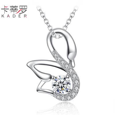 

Catti Luo 925 silver necklace female synthetic pearl pendant chain closure of the first jewelry
