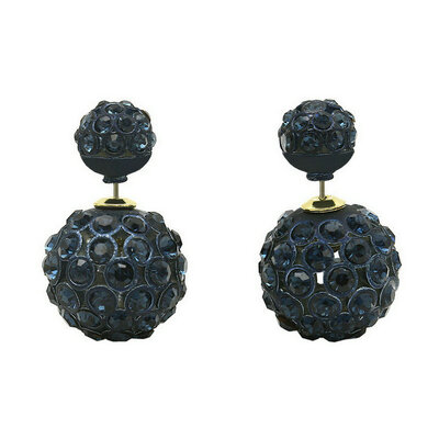

Yoursfs@ 18k Gold Plated Cubic Zircon Ball-shaped Stud Earring With