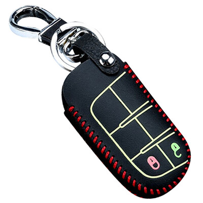 

Huashi modern key bag hand-stitched folding three-key red name rui IX35IX25 Yuet key set keychain
