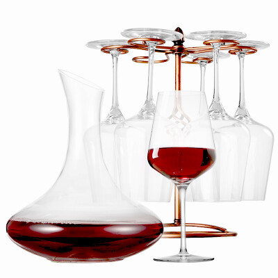 

MKSA (MKSA) European imports of red wine wine glass lead-free crystal cup 6 loaded (590ml * 6) to give a domestic drinker 1500ml + cup opener four-piece