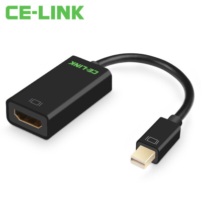 

CE-LINK Mini DP to HDMI Converter / адаптер Mini DP to HDMI адаптер Apple MacBook Lightning Connection Телевизор Проектор Дисплей Черный 2703