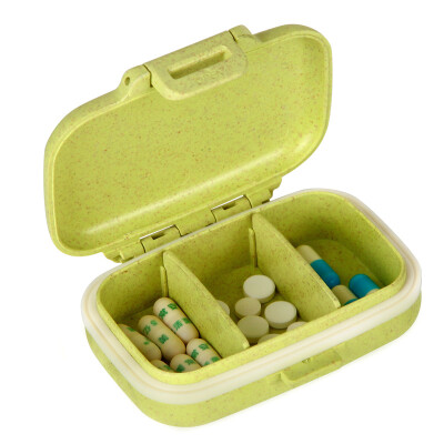 

Billion high EKOA kit upgrade portable medicine small storage box grain fiber sealed dispensing box Matcha green