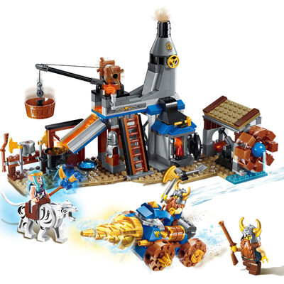 

Enlightenment (ENLIGHTEN) Puzzle Assembled Building Blocks Children's Toys New Glory Series World of Warcraft Castle Knight War Attack Blacksmith Shop