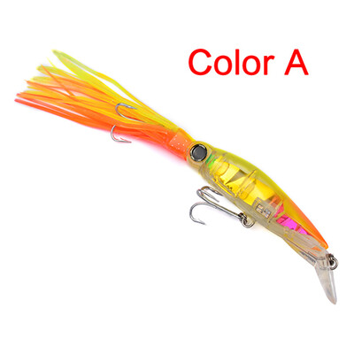 

1pc дизайн Squid 7 "-14cm / 1.566oz-40g рыболовные приманки 6 Цвета рыбацкая приманка 1/0 # Крючок для рыбалки