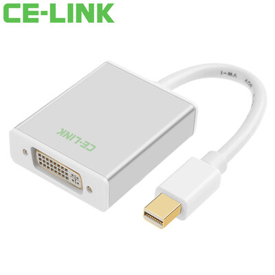 

CE-LINK 1002 Mini DP to DVI Converter Разъем для проектора Mini DisplayPort для подключения адаптера DVI Apple MacBook для подключения молнии