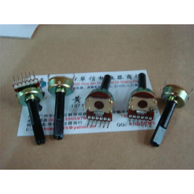 

161 Vertical double potentiometer A50K handle length 30MM half