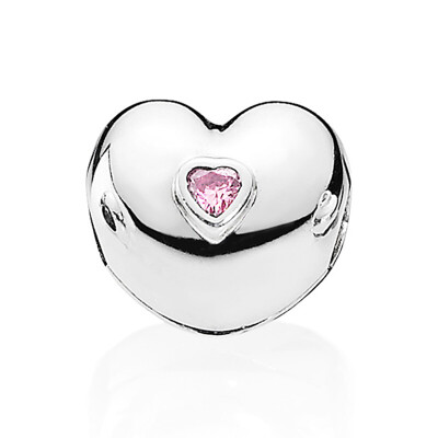 

Pandora Pandora Heart - shaped Inlaid Pink Heart - shaped Gemstones 791981PCZ
