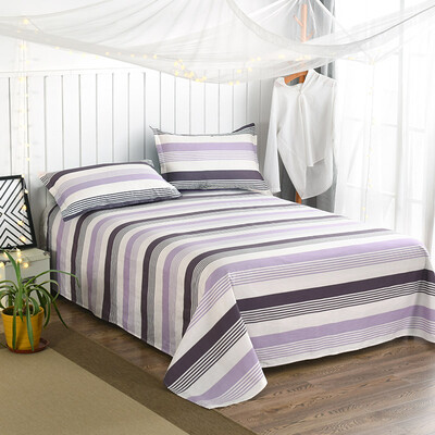 

Yingxin textile cotton bedding high count high density cotton twill double bed 230 250 left bank light blue blue
