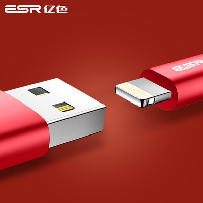 

(ESR) Apple Data Cable Charger Line usb Применимый iphone6 ​​/ 6s / 7/8 Plus / X / 10 / SE / 5s / iPad Air / mini Weaving 1m-