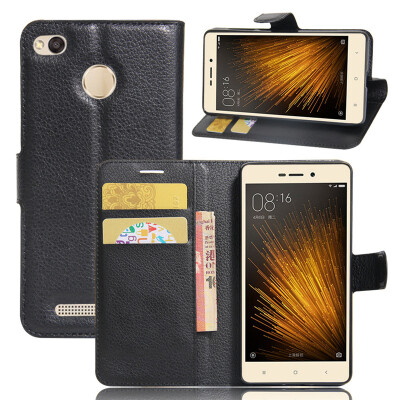 

GANGXUN Xiaomi Redmi 3X Case High Quality PU Leather Flip Cover Kickstand Anti-shock Wallet Case for Xiaomi Redmi 3X