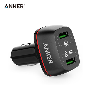 

Анкер 2USB одна с двумя 12W двухпортовый смарт автомобильное зарядное устройство / Автомобильное зарядное устройство / универсальный мобильный телефон питания 2.4A быстрой зарядки относится к Apple / Samsung / проса / Huawei / плоский белый