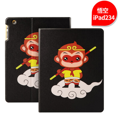 

iPad4 Case ipad3 Чехол ipad2 Tablet PC Leather Sleeve Cartoon Sleeping All-Inclusive Case