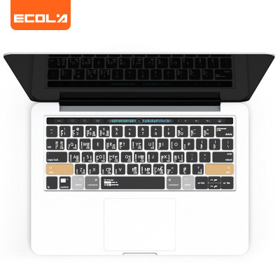 

Yeele Leo ECOLA shortcuts keyboard protective film Apple 2016 new MacBook Pro Touch Bar 1315 inch special slim transparent EA021SGG