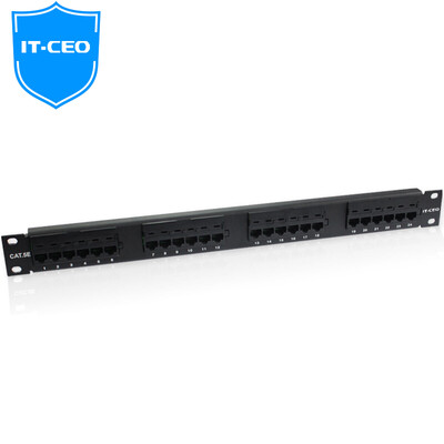 

IT-директор V7RJ45-24 Fast сети UTP кабель корпус 24 патч-панели патч-панели патч-панель RJ45 сети черный гальваническим высокого