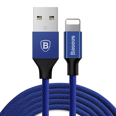 

Baseus Micro USB Charging&Data Transfer Cable for iPhoneX86s7plus5SEiPad 06M Dark Blue
