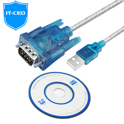 

IT-CEO usb to DB9 pin serial line nine-pin com port adapter usb switch rs232 serial converter cash register label printer data cable 08 m Y1RS232-A